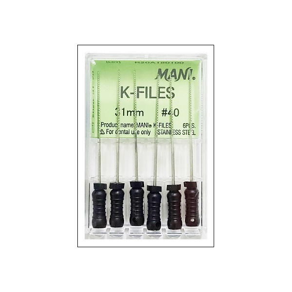 Mani K Files 31mm #15 Dental Endo